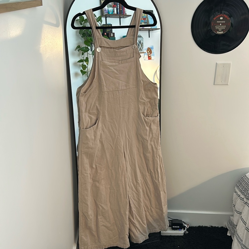 Tan overalls